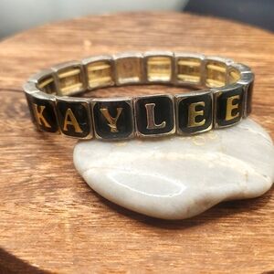 B2008 customized‎ Kaylee stretch panel bracelet vintage